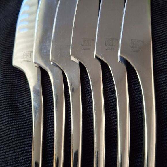 JA Henckels Zwilling BELLASERA 18/10 Stainless 6 Piece Dinner Knives Flatware - Picture 5 of 10
